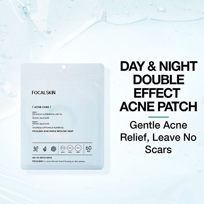 Focalskin Acne Pimple Patch Day Night - #Day 30pcs + Night 30pcs