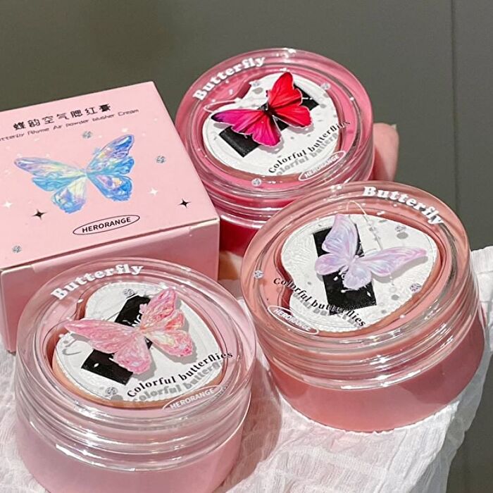 Butterfly Rhyme Air Powder Blusher Cream - (1-3) - #01 - 5g
