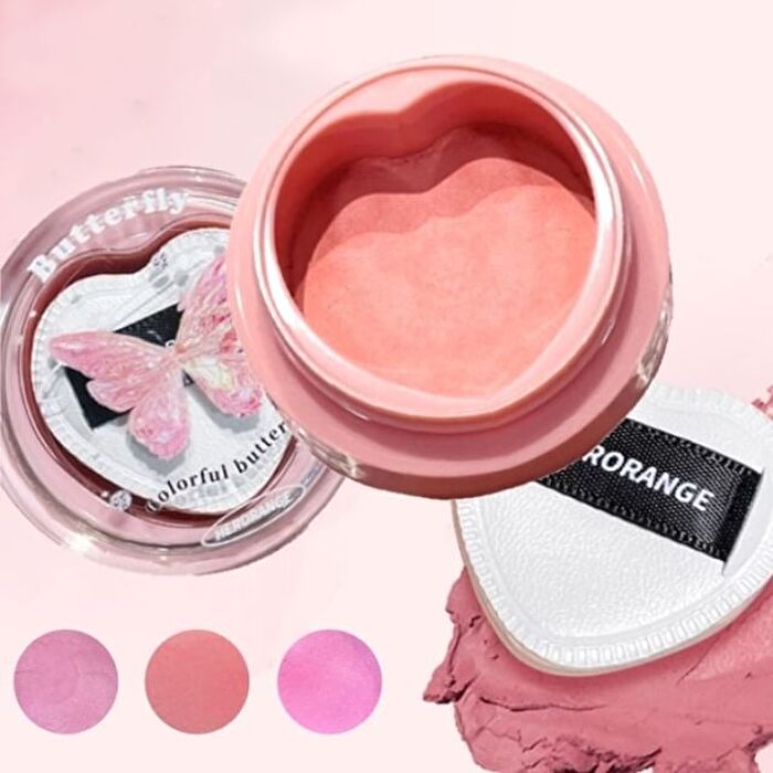 Butterfly Rhyme Air Powder Blusher Cream - (1-3) - #01 - 5g