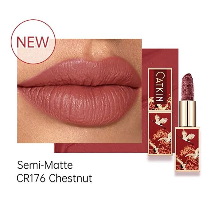 Catkin Rouge Lipstick - 4 Colors - #CO174 Coral - 3.2g