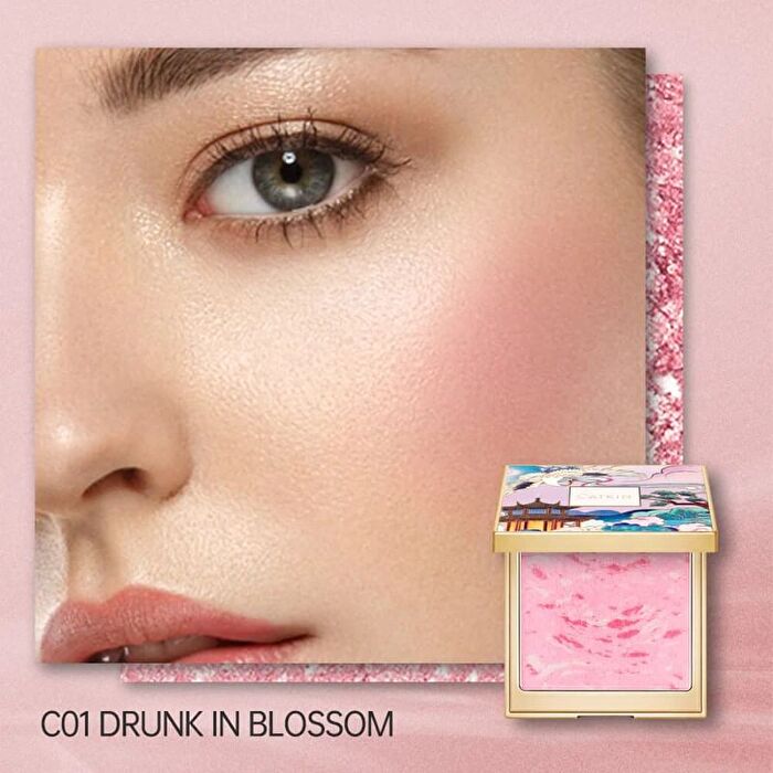 Catkin 2 In 1 Highlighter & Cheek Blush (1-2) - #C01 Drunk in Blossom - 10g
