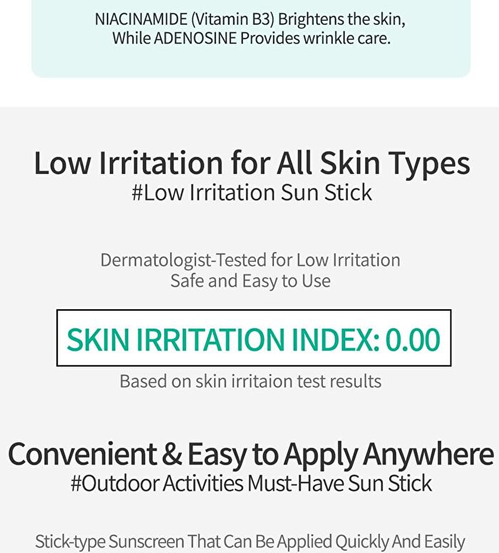 esfolio 3HA Clear Cica Soothing Sun Stick - 20g