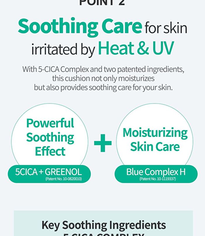 esfolio 3HA Clear Soothing Sun Cushion - 2 Colors - Snow White