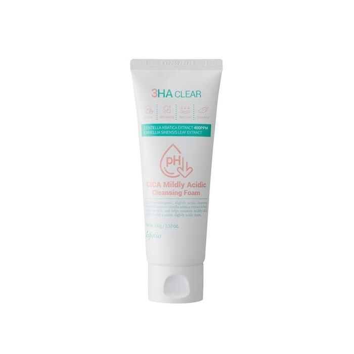 esfolio 3HA Clear Cica Mildly Acidic Cleansing Foam - 100g