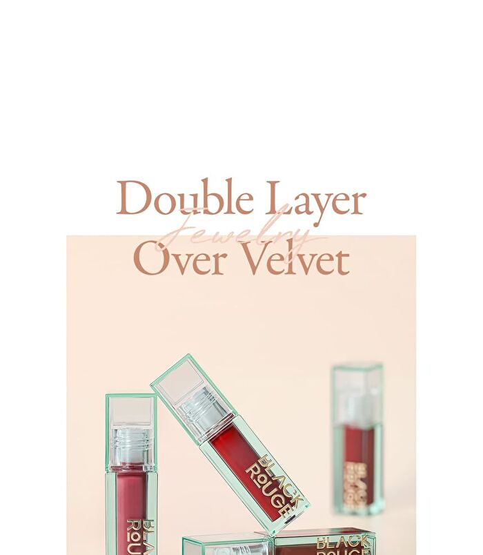 Black Rouge Double Layer Over Velvet Tint Jewelry Edition - 7 Colors - DL17 Red Sapphire