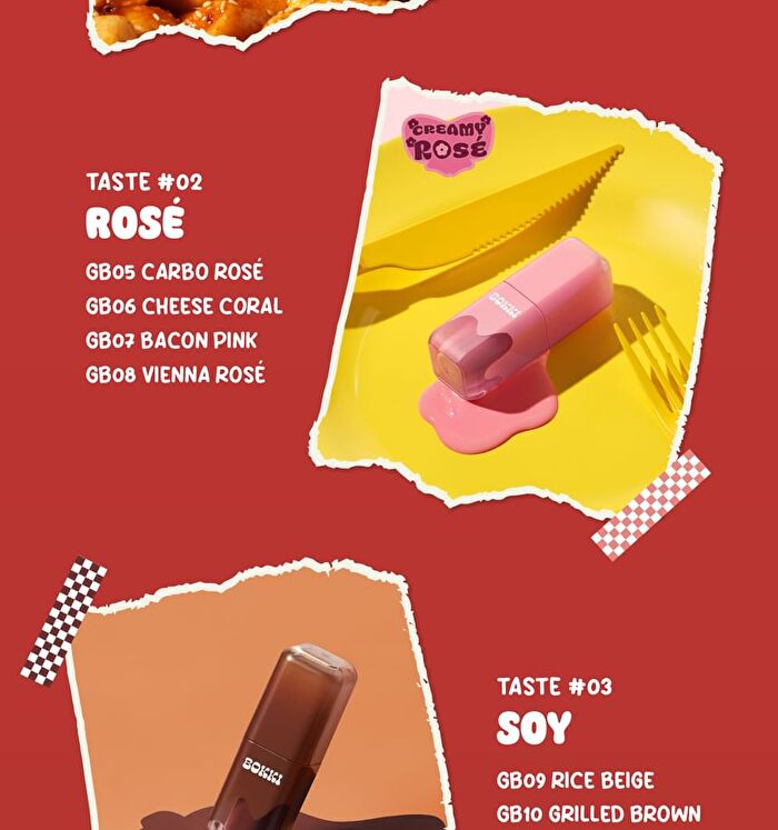 Black Rouge Glow Bokki Tint - 12 Colors - GB02 Burnt Tomato