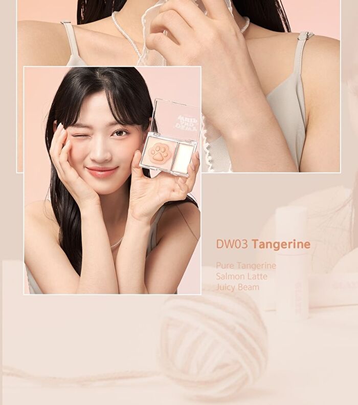 Black Rouge Dewy Whip Cheek And Beam - 3 Colors - DW01 Strawberry