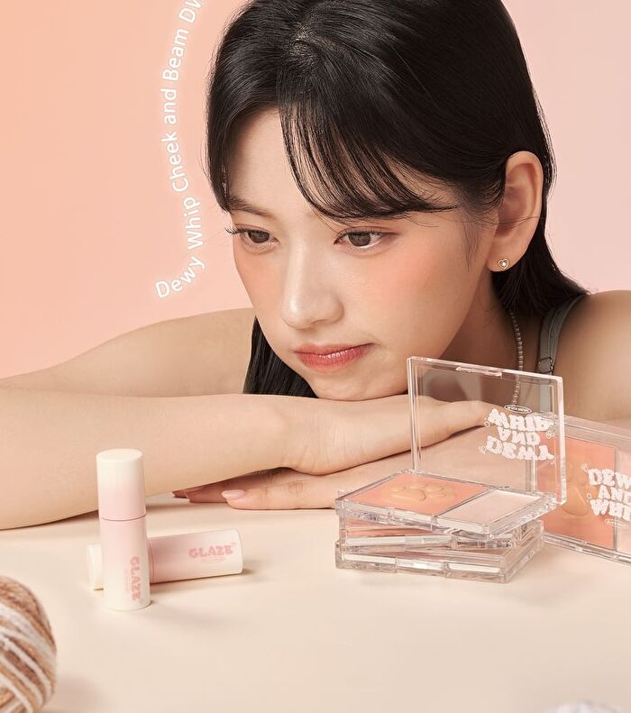 Black Rouge Dewy Whip Cheek And Beam - 3 Colors - DW03 Tangerine
