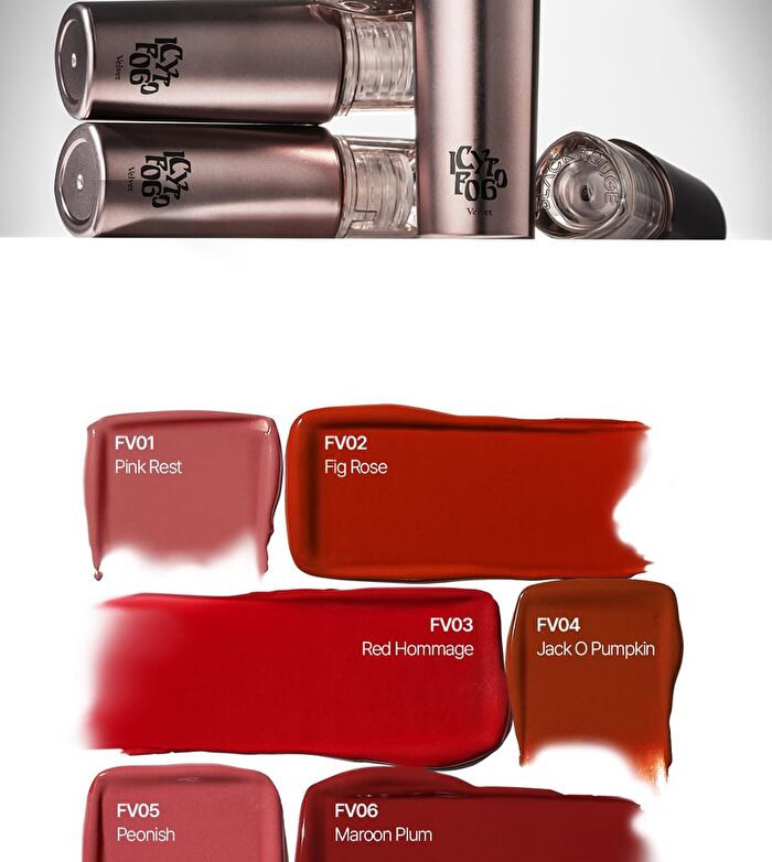 Black Rouge Icy To Fog Velvet - 7 Colors - FV05 Peonish