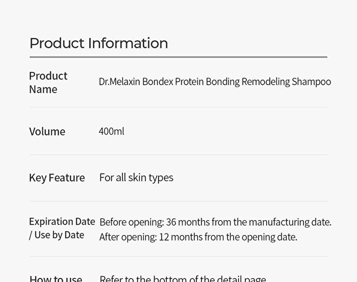 Bondex Protein Bonding Remodeling Shampoo - 400ml