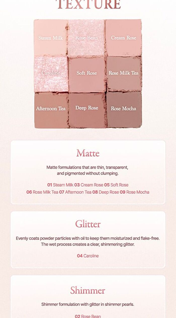 dasique Shadow Palette Rose Milk Tea Collection - #27 Rose Milk Tea