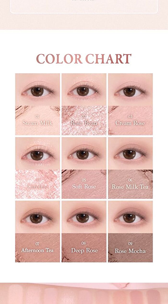dasique Shadow Palette Rose Milk Tea Collection - #27 Rose Milk Tea