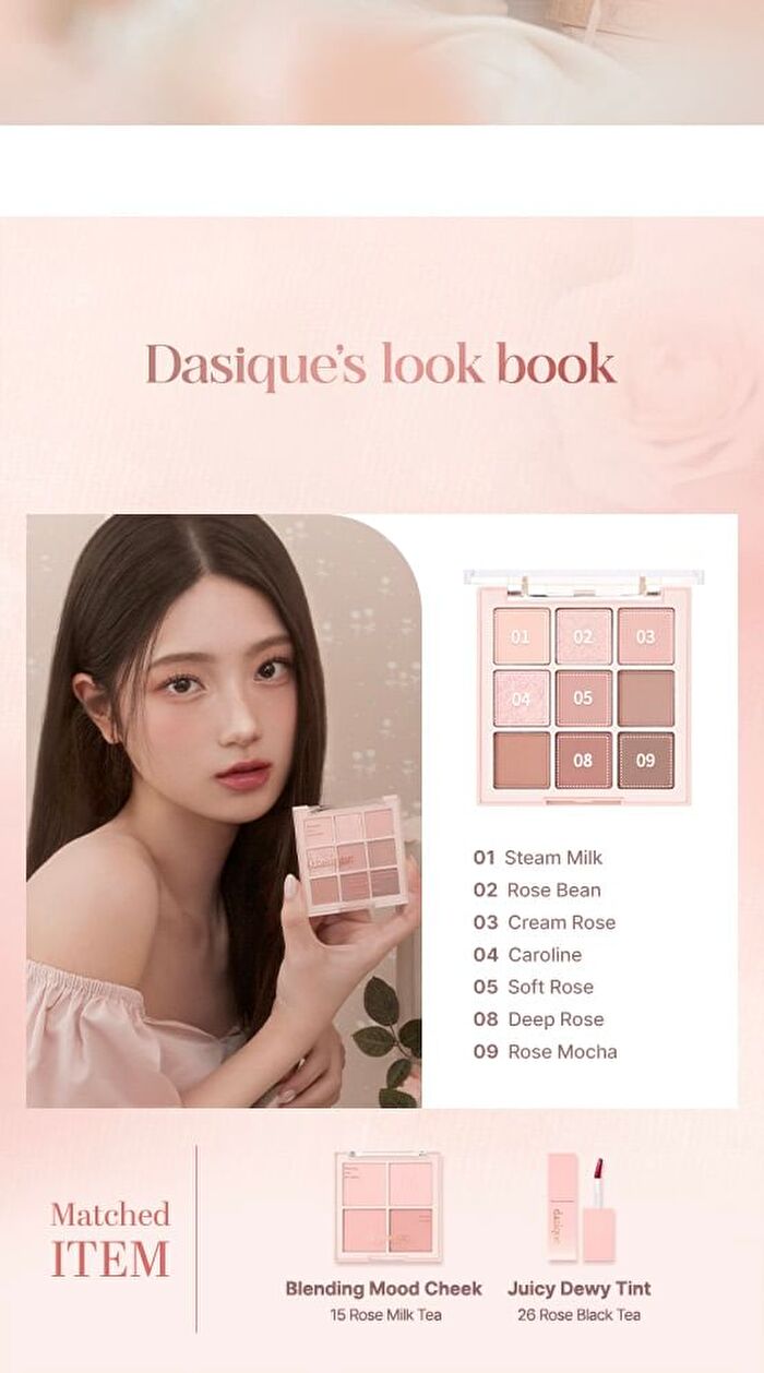 dasique Shadow Palette Rose Milk Tea Collection - #27 Rose Milk Tea
