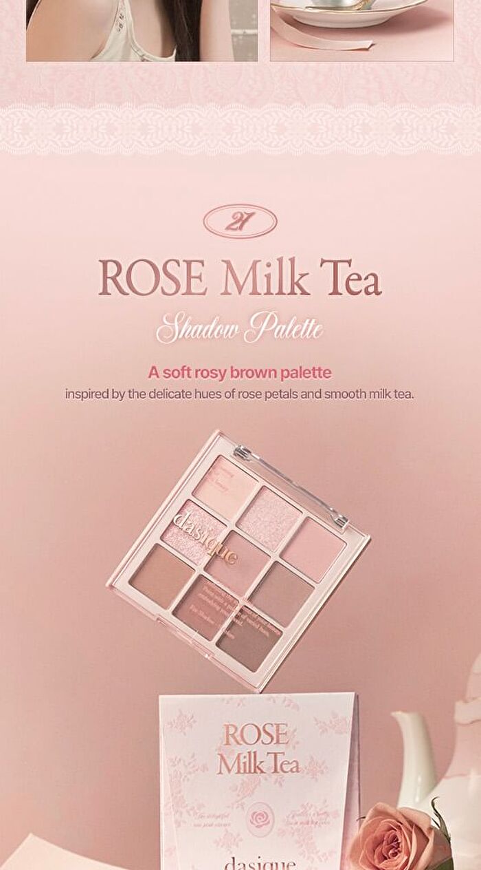dasique Shadow Palette Rose Milk Tea Collection - #27 Rose Milk Tea