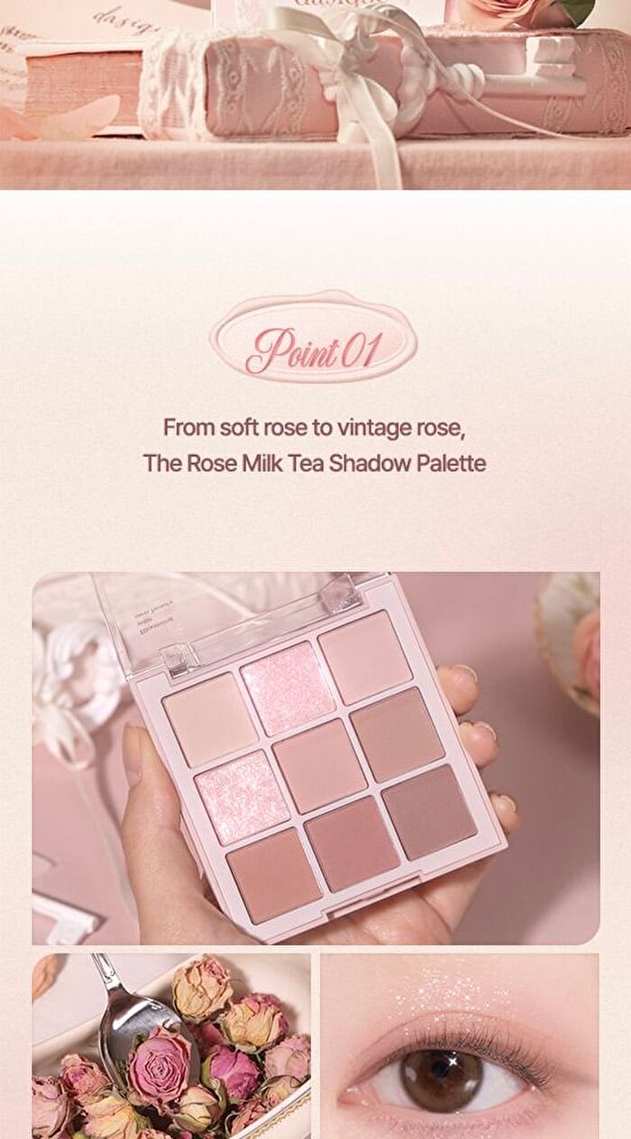 dasique Shadow Palette Rose Milk Tea Collection - #27 Rose Milk Tea
