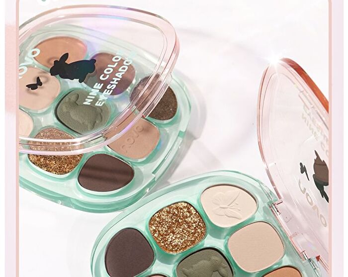 Drunken Eyes 9 Color Eyeshadow Palette - 3 Types - 02# Sweet Rabbit - 9g