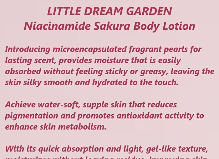 Little Dream Garden Niacinamide Sakura Body Lotion - #Lotion - 250ml