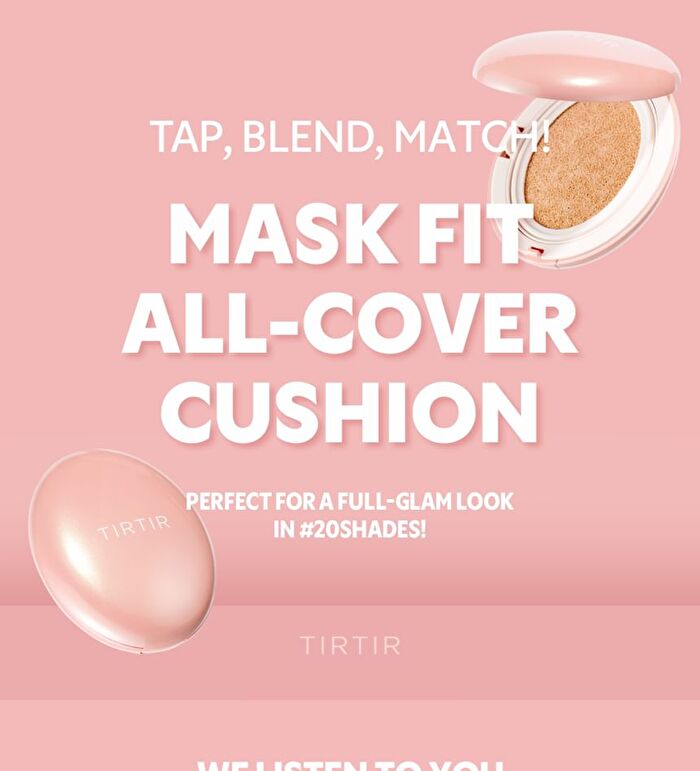 Mask Fit All Cover Pink Cushion Mini - 20 Colors - #24W Soft Beige