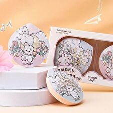 Mansly Cute Cloud Soft Powder Puff - Set (2pcs)
