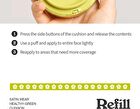 Satin Wear Healthy-Green Cushion Re-Feel Refill Only - 21 Colors - #27W Peach Tan