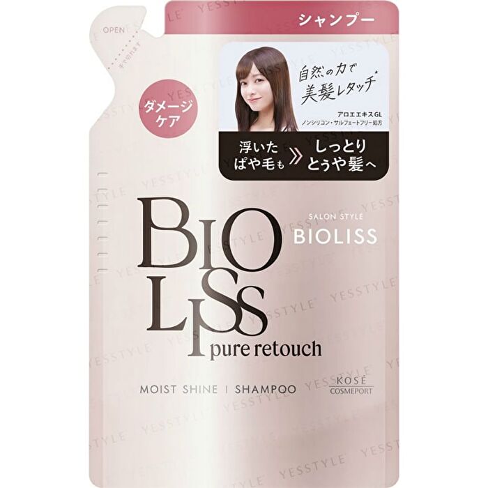 Bioliss Pure Retouch Moist Shine Shampoo - 340ml Refill
