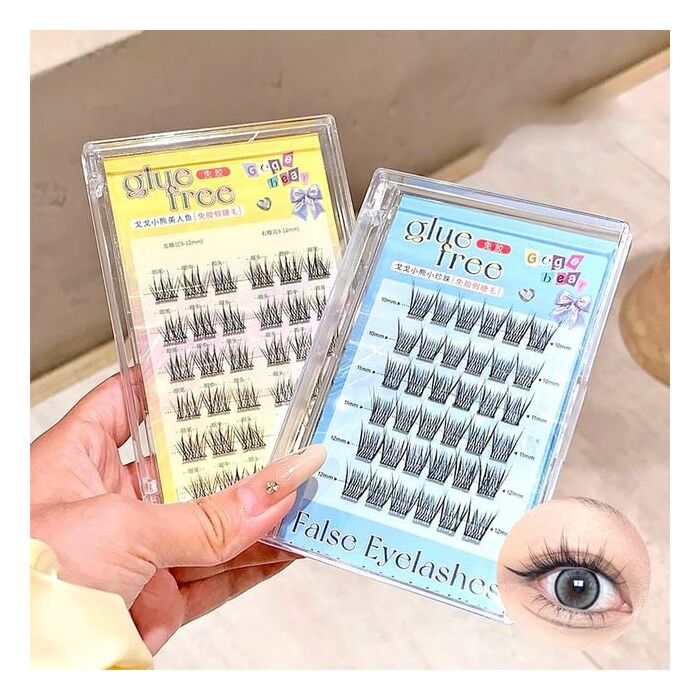 False Eyelashes - 2 Types - #02 Yellow
