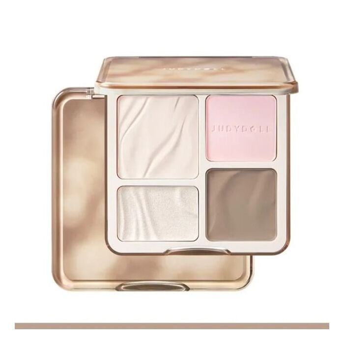2 IN 1 Highlighter Contour Palette - 04 - #04 Blush Shadow  - 9g