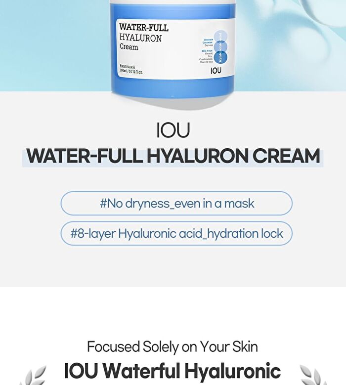 Iou Water-Full Hyaluron Cream - 300ml