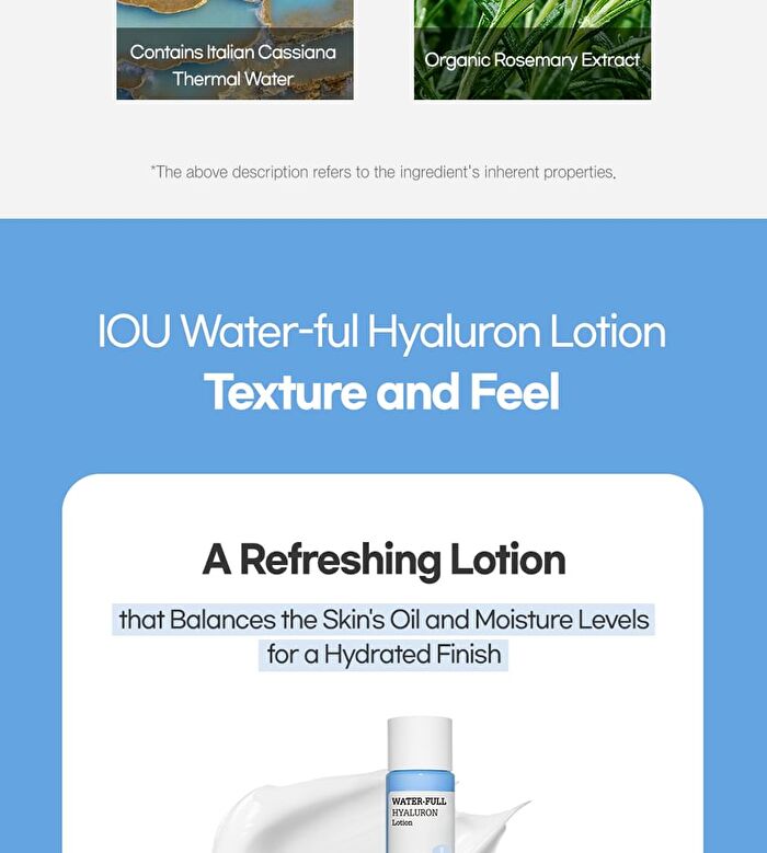 Iou Water-Full Hyaluron Lotion - 300ml