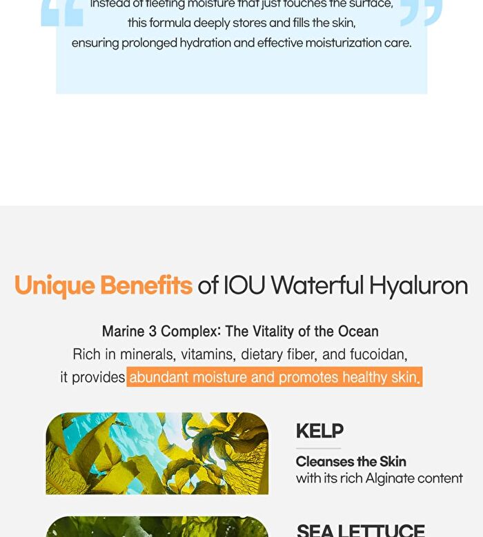 Iou Water-Full Hyaluron Toner - 300ml