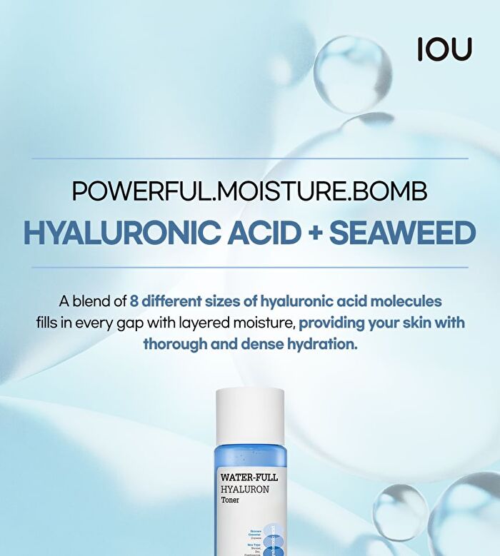 Iou Water-Full Hyaluron Toner - 300ml