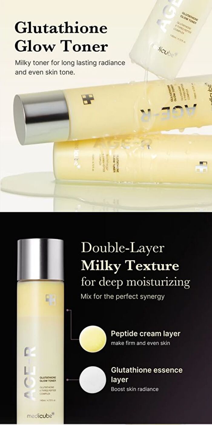 AGE-R Glutathione Glow Toner - 140ml