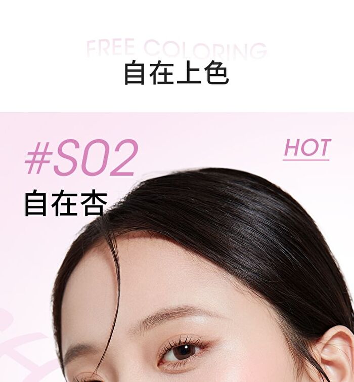 Dual-Ended Double Effect Liquid Lipstick - 5 Colors - S01# Leisurely Peach (2g & 2g)