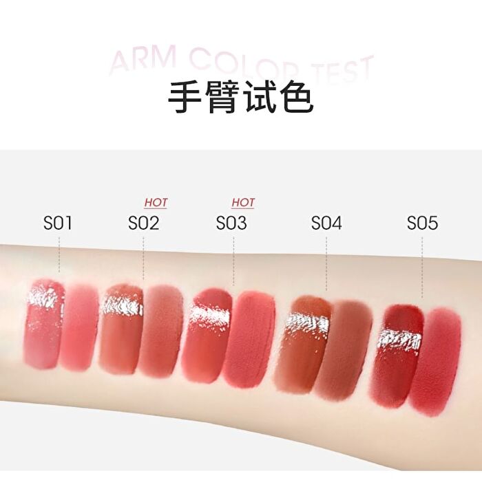 Dual-Ended Double Effect Liquid Lipstick - 5 Colors - S04# Casual Oolong (2g & 2g)