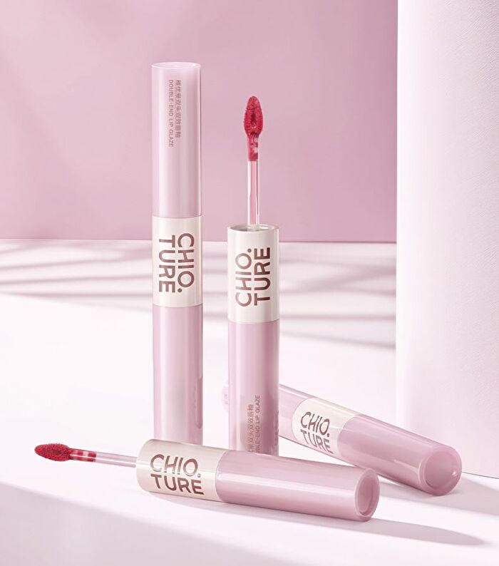 Dual-Ended Double Effect Liquid Lipstick - 5 Colors - S04# Casual Oolong (2g & 2g)