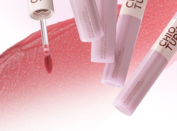 Dual-Ended Double Effect Liquid Lipstick - 5 Colors - S04# Casual Oolong (2g & 2g)