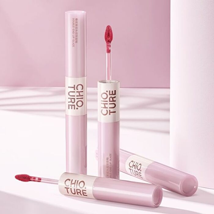 Dual-Ended Double Effect Liquid Lipstick - 5 Colors - S04# Casual Oolong (2g & 2g)