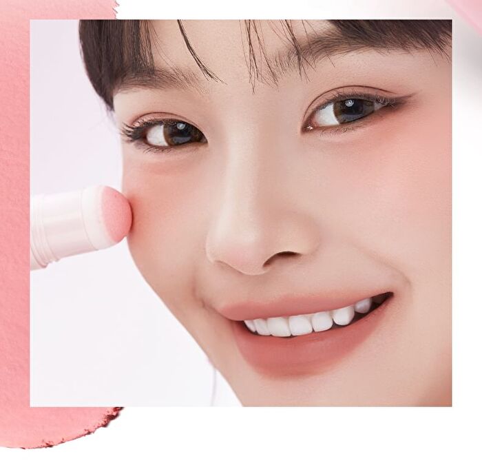 Chioture Just Poke Blush Stick - 7 Colors - 03# Delighted Peach - 3.8g