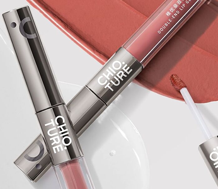 Dual-Ended Mirror Lip Gloss - 6 Colors - S05# Red Tea Dew (2.2g & 2.2g)