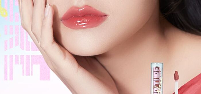 Chioture American Retro Series Dual-Ended Mirror Lip Gloss - 4 Colors - S174# Peach Monroe (2.2g & 2.2g)