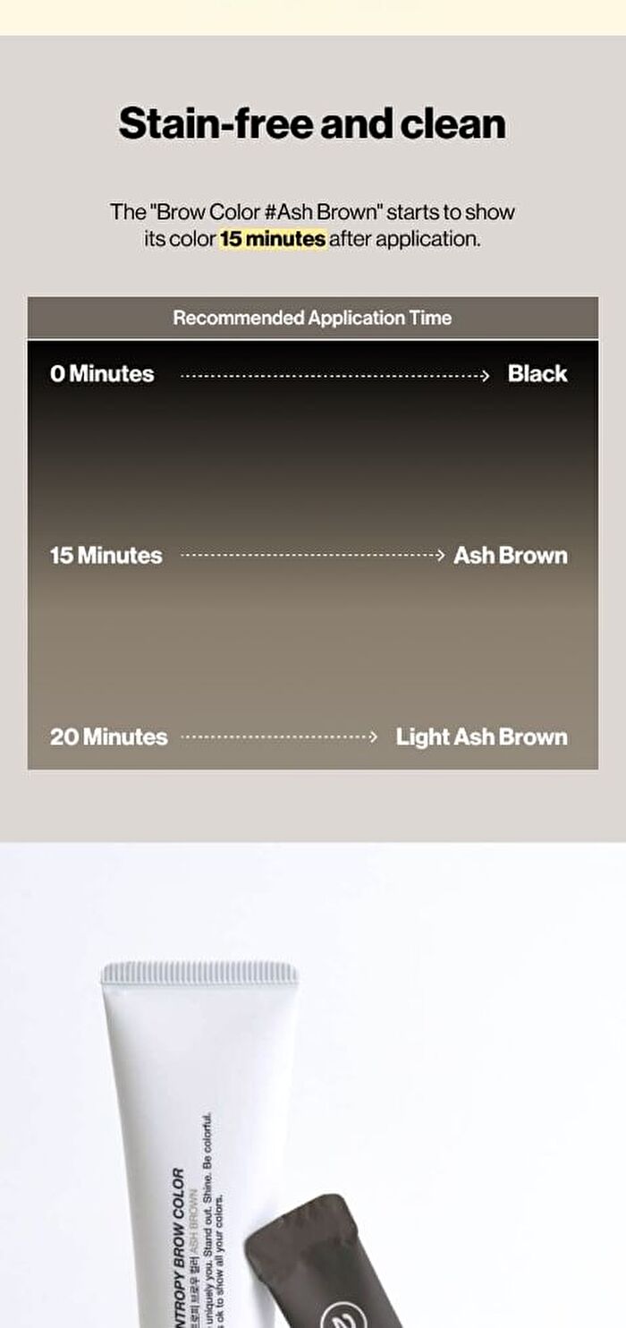 Brow Color Ash Brown Set - 8 pcs