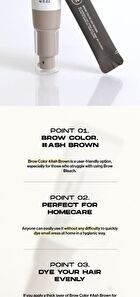 Brow Color Ash Brown Set - 8 pcs