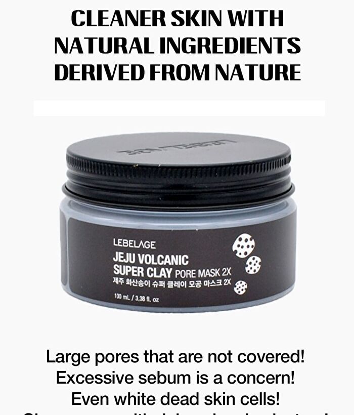 Jeju Volcanic Super Clay Pore Mask 2X - 120g