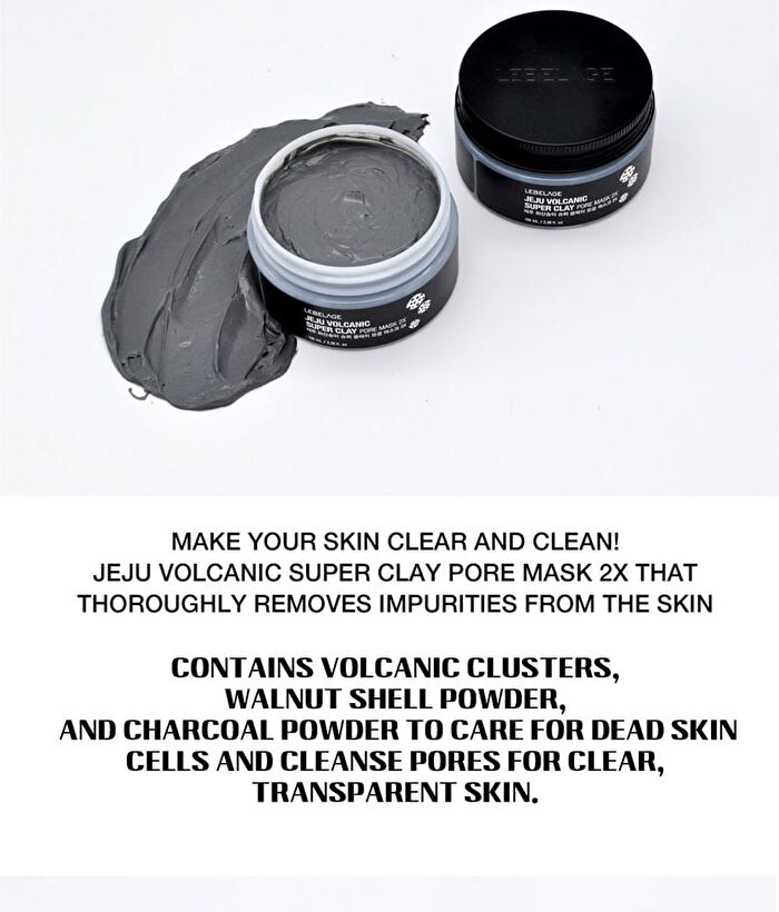 Jeju Volcanic Super Clay Pore Mask 2X - 120g