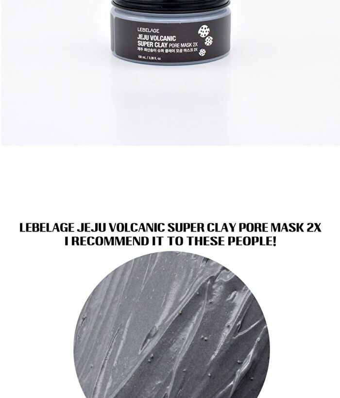Jeju Volcanic Super Clay Pore Mask 2X - 120g