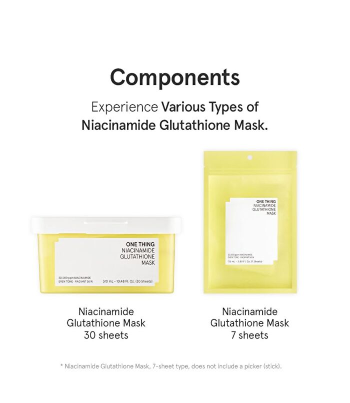 Niacinamide Glutathione Mask - 7 sheets