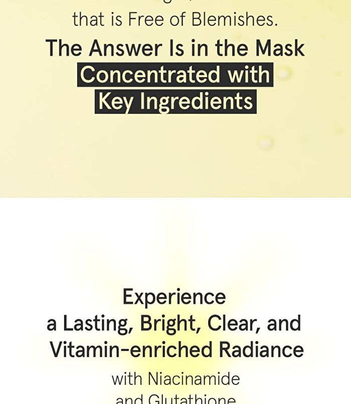 Niacinamide Glutathione Mask - 7 sheets