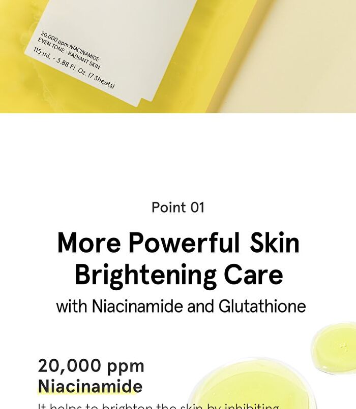 Niacinamide Glutathione Mask - 7 sheets