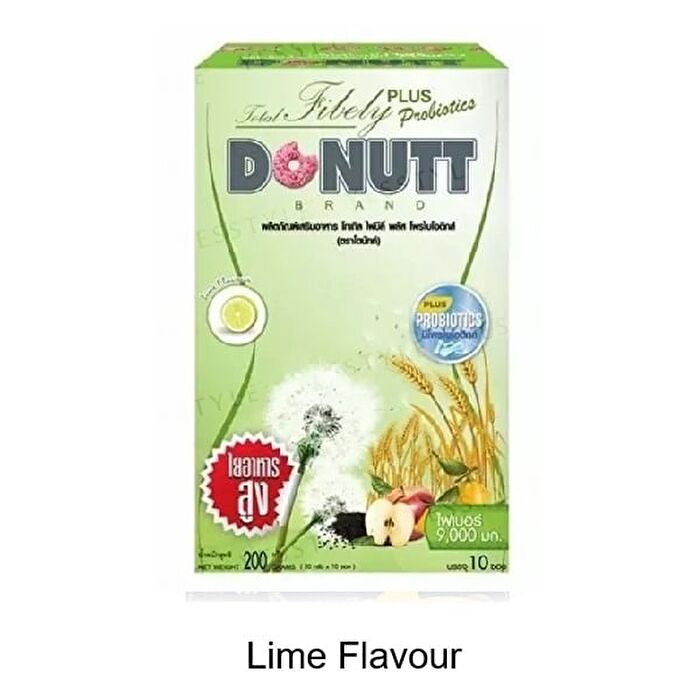 Donutt Total Fibely Plus Probiotics - Passion Fruit Flavour - 20g x 10 sachets