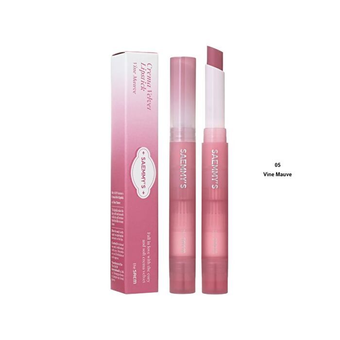 Saemmy\'s Crema Velvet Lipstick - 5 Colors - #05 Vine Mauve